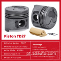 Pistão de motor de autopeças TD27 12010-43G02 para Nissan